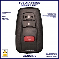 Toyota Prius 2016 - 2020 genuine proximity key 89904-47530 or 89904-47710