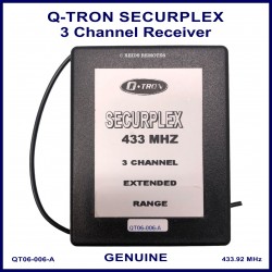 Q-Tron Securplex 433 MHz 3 channel extended range receiver unit