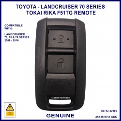 Toyota 70 series Landcruiser Tokai Rika F51TG 89742-37080 genuine 2 button remote control