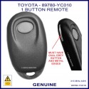 Toyota Camry 1994-95 1 oval grey button genuine 89780-YC010 remote with metal edges