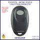 Toyota Camry 1994-95 1 oval grey button genuine remote with metal edges