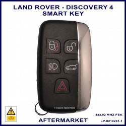 Land Rover Discovery 4 2009 onward - 5 button smart proximity key 433 MHz