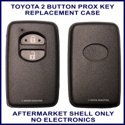 Toyota 2 button black smart key case replacement