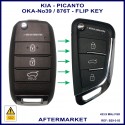 Kia Picanto 2017 - 2023  aftermarket 3 button flip key to match 95430-G6600