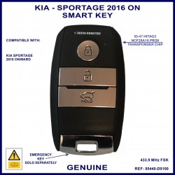 Kia Sportage genuine 3 button smart proximity key remote 95440-D9100
