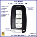 Hyundai IX35 & Santa Fe 4 button smart proximity key