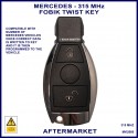 Mercedes BE programable 2 button 315 MHz remote fobik key