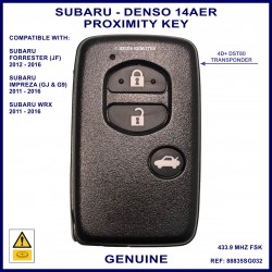 Subaru Forrester - Impreza & WRX - Denso 14AER - 271451-6920 - genuine 3 button smart key