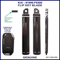 Kia Sportage 2020 onward genuine YKG flip key blade 81996-F6500