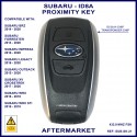 Subaru BRZ Forester Impreza Legacy Outback XV Crosstrek WRX - Denso 14AHK - 3 button smart key