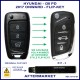 Image shows the aftermarket B11-3 flip key on the right and an original I30 PD key on the left