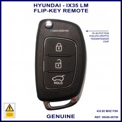 Hyundai ix35 2013-2015 genuine 95430-2S750 3 button remote flip key