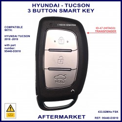Hyundai Tucson 2018-2019 3 button smart proximity key 95440-D3010
