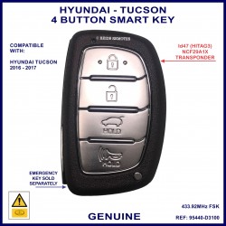 Hyundai Tuscon 2016-17 genuine 4 button proximity key 95440-D3100