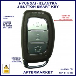 Hyundai Elantra AD 2015-2018 3 button smart proximity key PCF7952