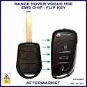 Range Rover Vogue L322 3 button remote flip key for EWS systems