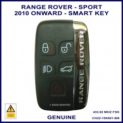 Range Rover Sport from 2010 onward - 5 button genuine smart proximity key 433 MHz