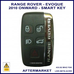 Range Rover Evoque from 2010 onward - aftermarket 5 button smart proximity key 433 MHz
