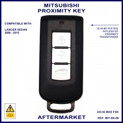 Mitsubishi Lancer sedan 3 button smart proximity remote key 8637A663