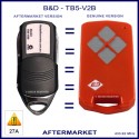 B&D TB5 V2 Tritran aftermarket replacement garage remote with 4 buttons