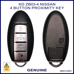 Nissan style ZB03-4 aftermarket 4 button proximity key suits lots of Nissan models