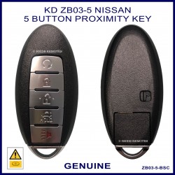 Nissan style ZB03-5 aftermarket 4 button proximity key suits lots of Nissan models