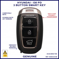 Hyundai I30 2017 onward genuine 95440-G3100 3 button proximity key