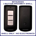 Mitsubishi 3 button smart proximity remote key replacement shell ONLY