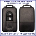Nissan Dualis & Pathfinder 2 button aftermarket smart twist key shell replacment