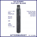 Subaru flip key blade matching JMA SUB-2 or Silca DAT17 profile