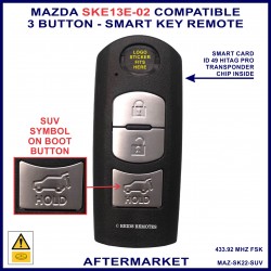 Mazda CX5 & Mazda CX9 2017 onward 3 button SKE13E-02 proximity smart remote