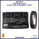 Image shows the slide button on the bottom of the key used to open the back cover
