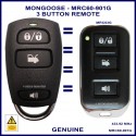 Mongoose M60 Series new shape 3 button car alarm remote control MRC60-901G