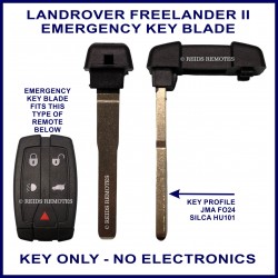 Emergency Key For Land Rover Freelander II slot remote key