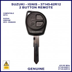Suzuki Ignis MF 2016 onward 37145-62R11 2 button  remote key