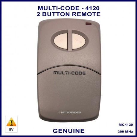 MULTI-CODE 4120 new shape 2 button 10 dip switch remote