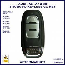 Audi A5 A6 A7 A8 8T0959754J proximity keyless go 3 button key fob