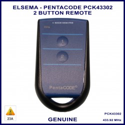 Elsema Pentacode PCK43302 2 button blue remote