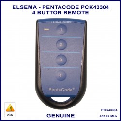 Elsema Pentacode PCK43304 4 button blue remote