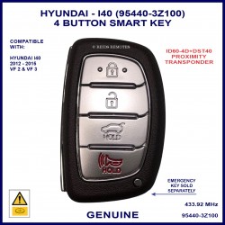 Hyundai i40 VF2 & VF3 2012-15 genuine 4 button proximity key 95440-3Z100