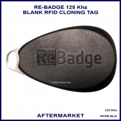 ReBadge black 125 KHz RFID blank cloning tag to suit ReBadge cloning machine