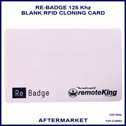 ReBadge white cedit card size 125 KHz RFID blank cloning card