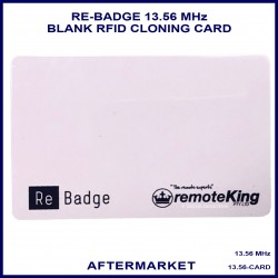 ReBadge white cedit card size 13.56 MHz RFID blank cloning card
