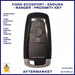 Ford 2018 onward Ecosport Endura Mondeo & Ranger 2 button smart key