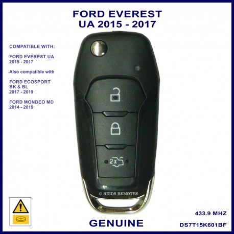 Ford Everest UA  2015 - 2017 3 button genuine remote flip key