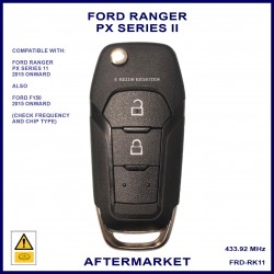 Ford Ranger PX Series II 2015 onwards 2 button aftermarket flip key ID49