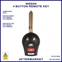 Nissan Almera & Pulsar 4 button 434 MHz remote key ID46 chip