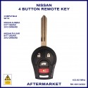 Nissan Almera & Pulsar 4 button 434 MHz remote key ID46 chip