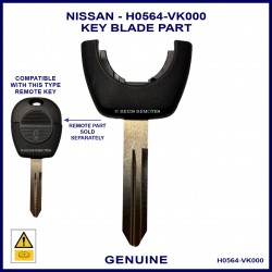 Nissan genuine H0564-VK000 key plade part
