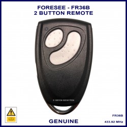 Foresee FR36 2 button black garage remote control